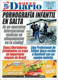 Portada de Nuevo Diario de Salta (Argentine)