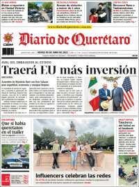 Portada de Diario de Querétaro (Mexique)