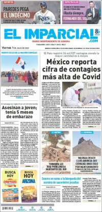 Portada de El Imparcial (Mexico)