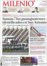 Portada de Milenio de León (Mexique)