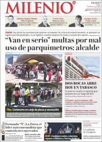 Portada de Milenio de Puebla (Mexico)