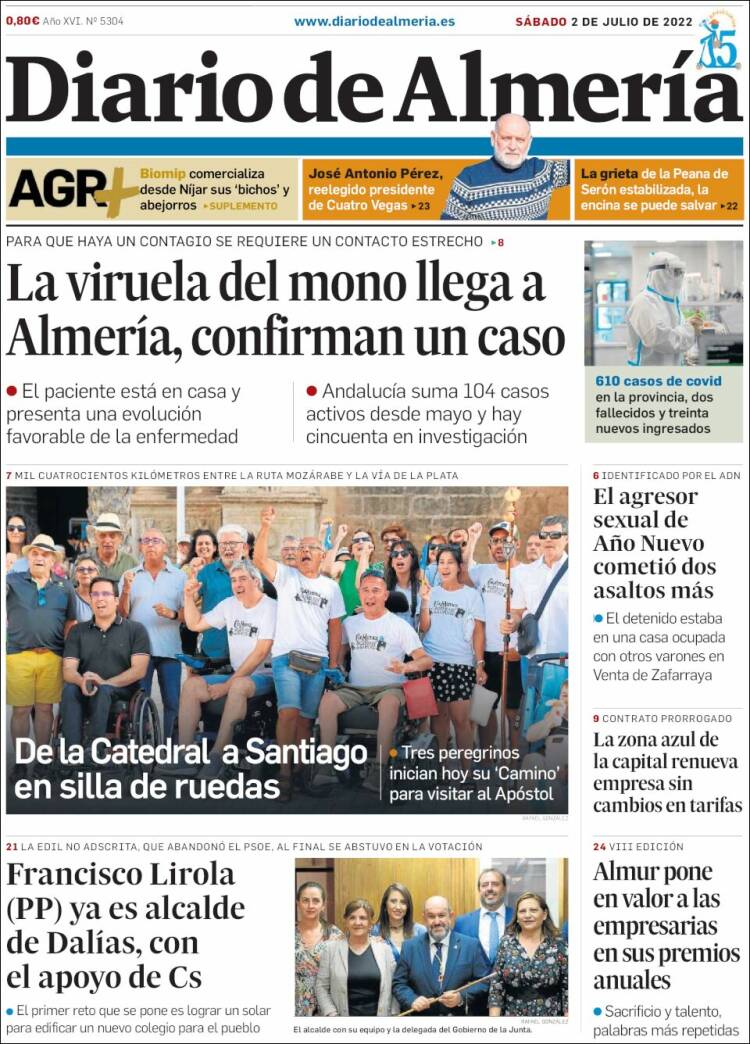 Portada de Diario de Almería (Espa&ntilde;a)