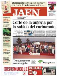 Portada de Diario Jaén (España)