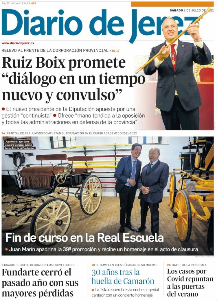 Portada de Diario de Jerez (Espa&ntilde;a)