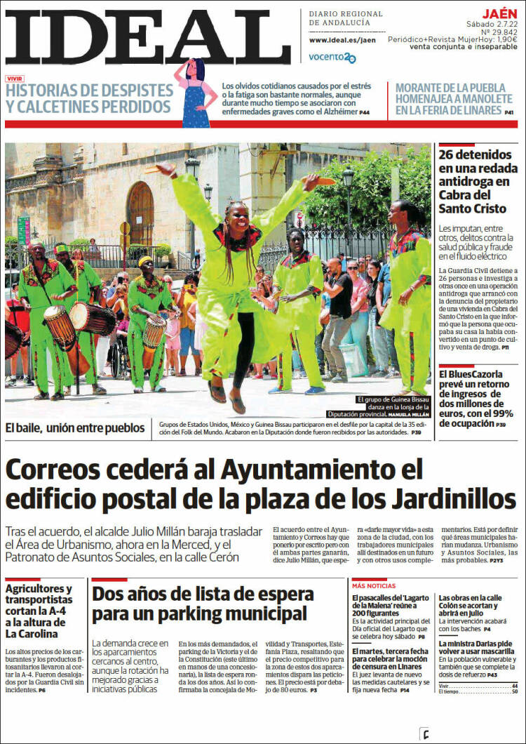 Portada de El Ideal de Jaén (España)