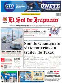 Portada de El Sol de Irapuato (M&eacute;xico)