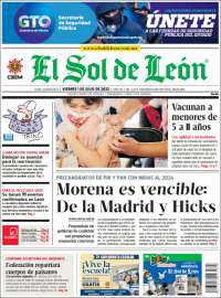 Portada de El Sol de León (M&eacute;xico)