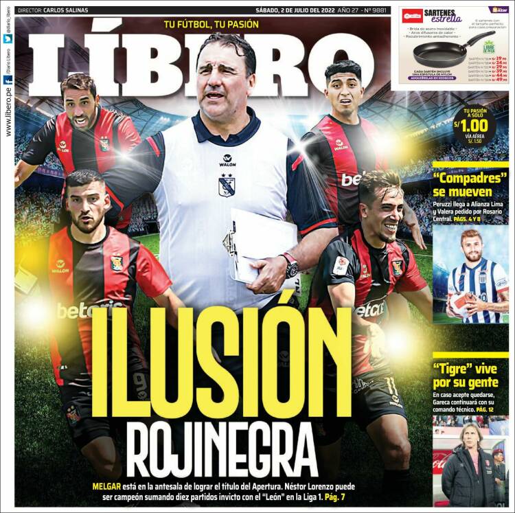 Portada de Líbero (Perú)