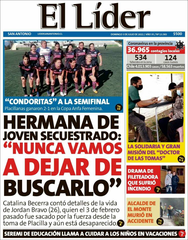 Portada de Lider de San Antonio (Chile)