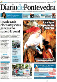 Portada de Diario de Pontevedra (España)