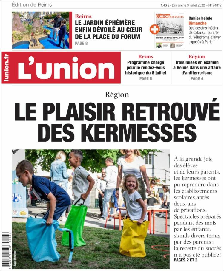 Portada de L'Union (Francia)