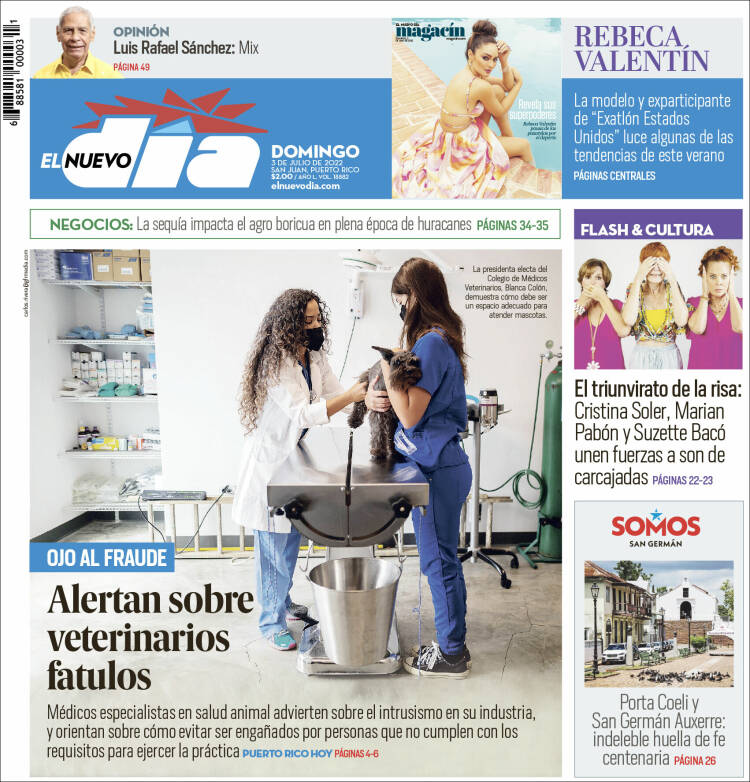 Portada de El Nuevo Día (Puerto Rico)