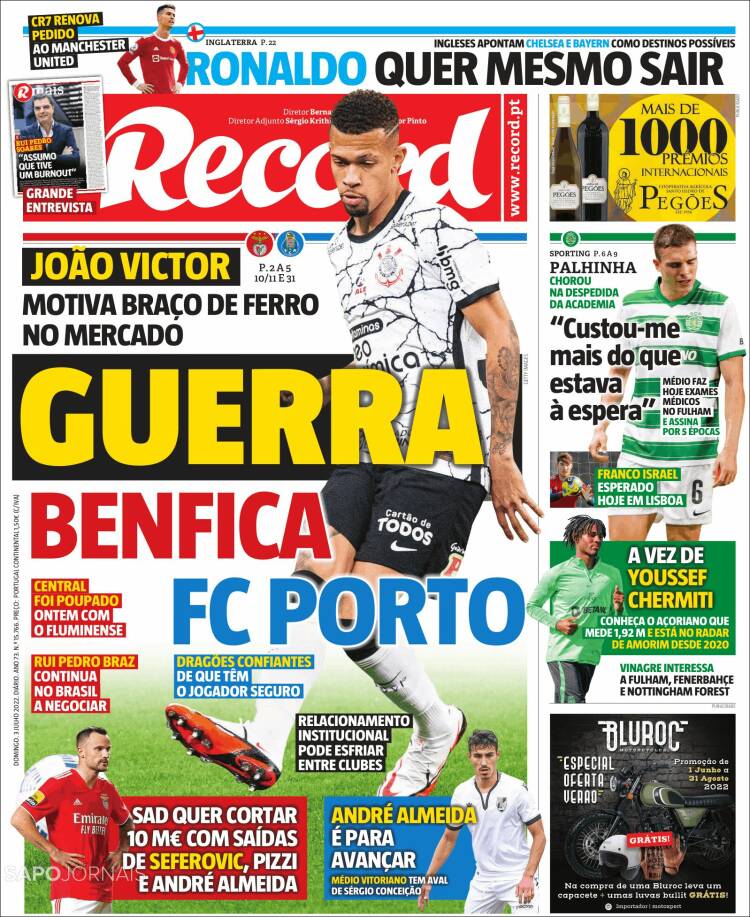 Portada de Record (Portugal)