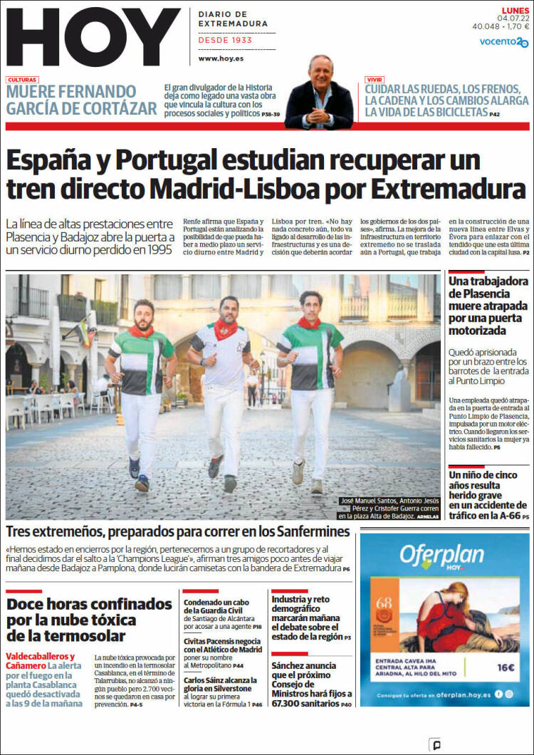 Portada de Hoy - Caceres (España)