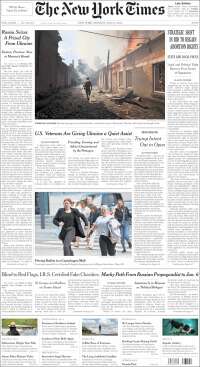 Portada de New York Times (USA)