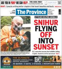 Portada de The Province (Canadá)