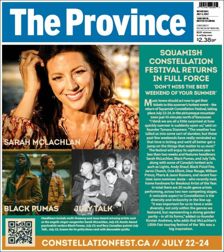 Portada de The Province (Canada)