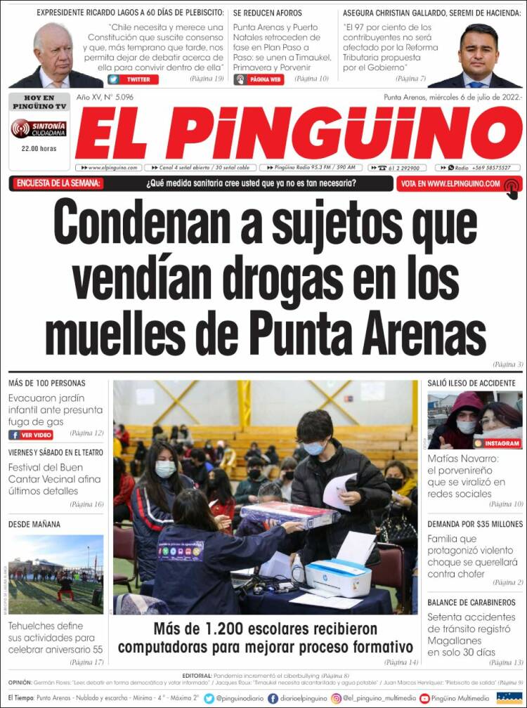 Portada de El Pingüino (Chile)
