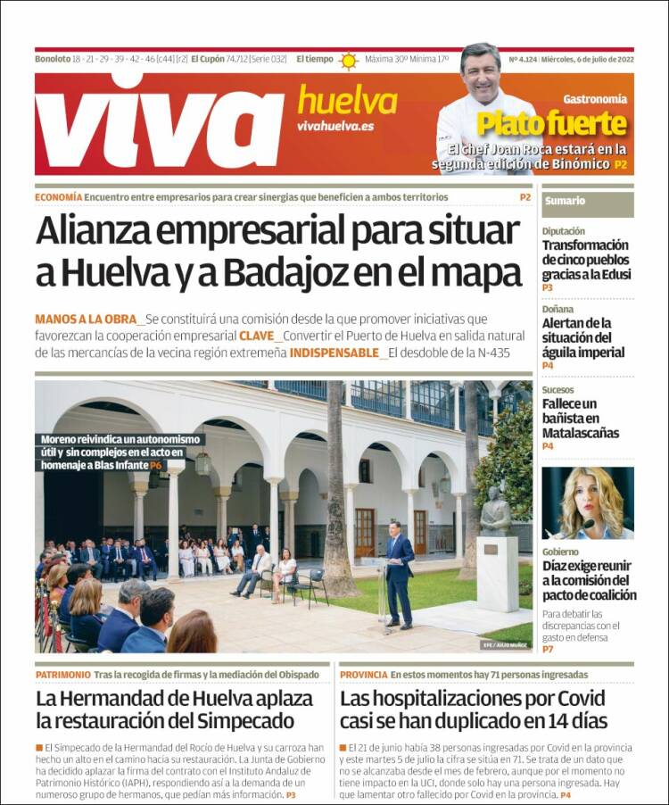 Portada de Viva Huelva (Espagne)