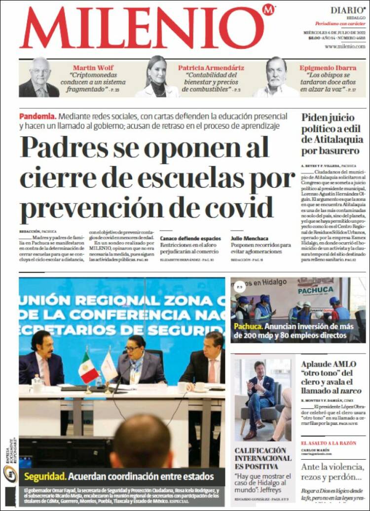 Portada de Milenio de Hidalgo (México)