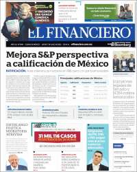 Portada de El Financiero (México)