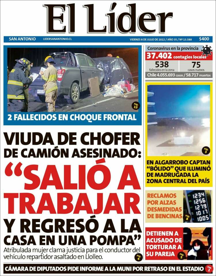 Portada de Lider de San Antonio (Chile)