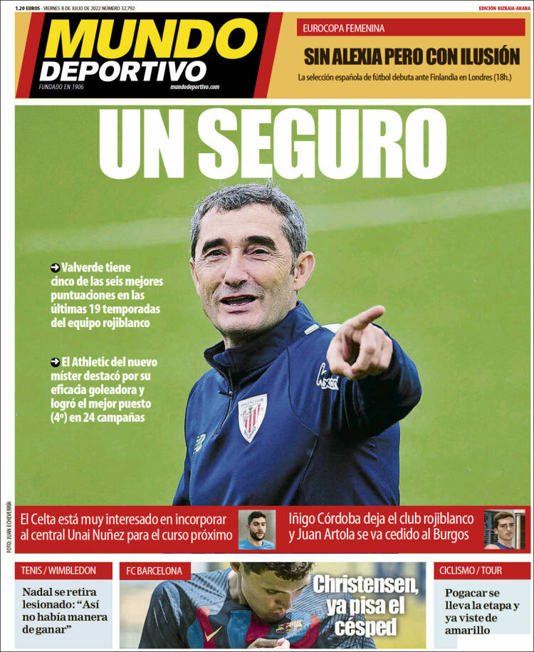 Portada de Mundo Deportivo Bizkaia (España)