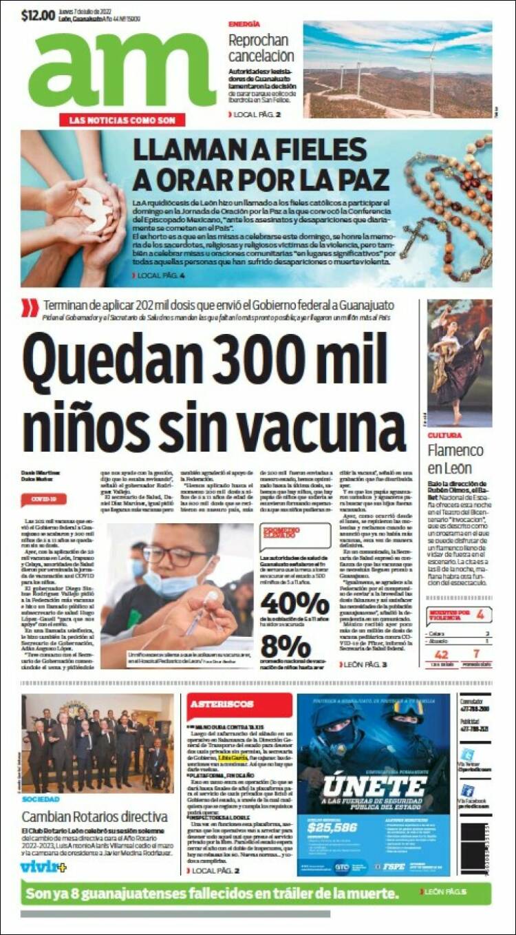 Portada de Al Día A.M. (México)