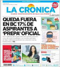 Portada de La Crónica de Baja California (México)