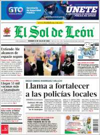 Portada de El Sol de León (México)