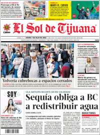 Portada de El Sol de Tijuana (México)