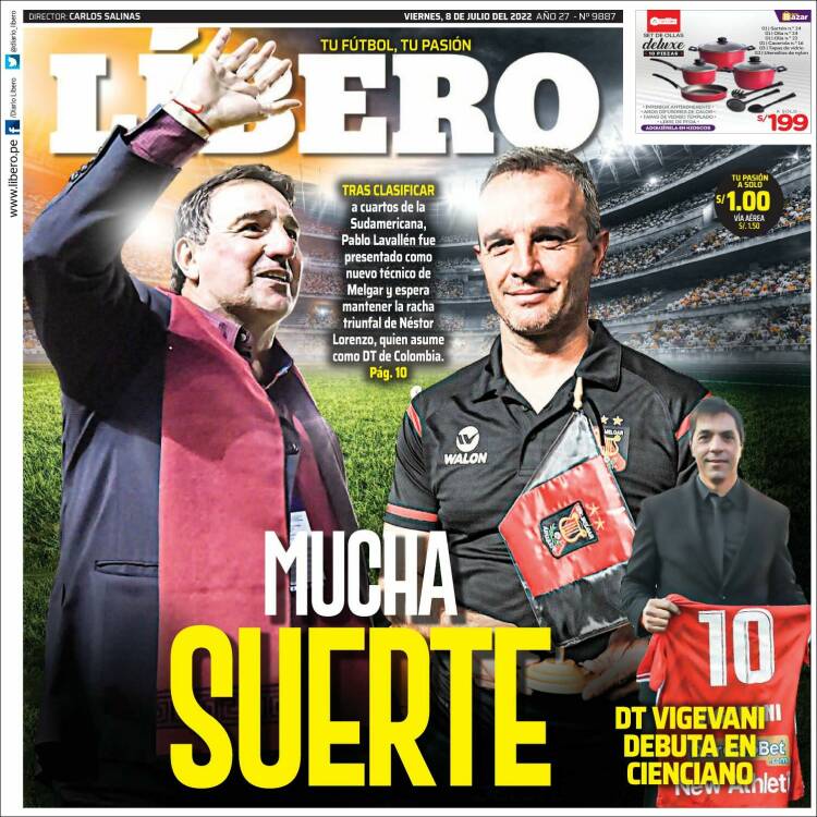 Portada de Líbero (Perú)