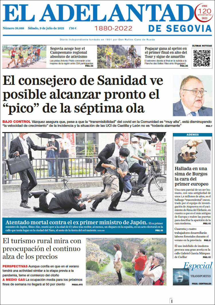 Portada de El Adelantado de Segovia (Spain)