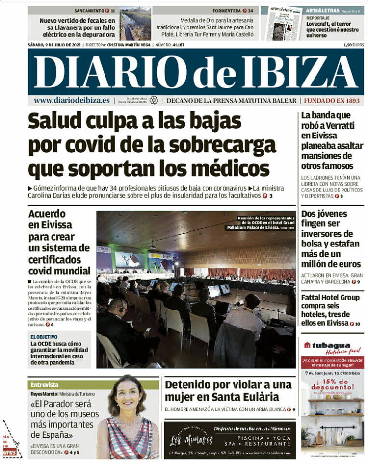 Portada de Diario de Ibiza (Spain)