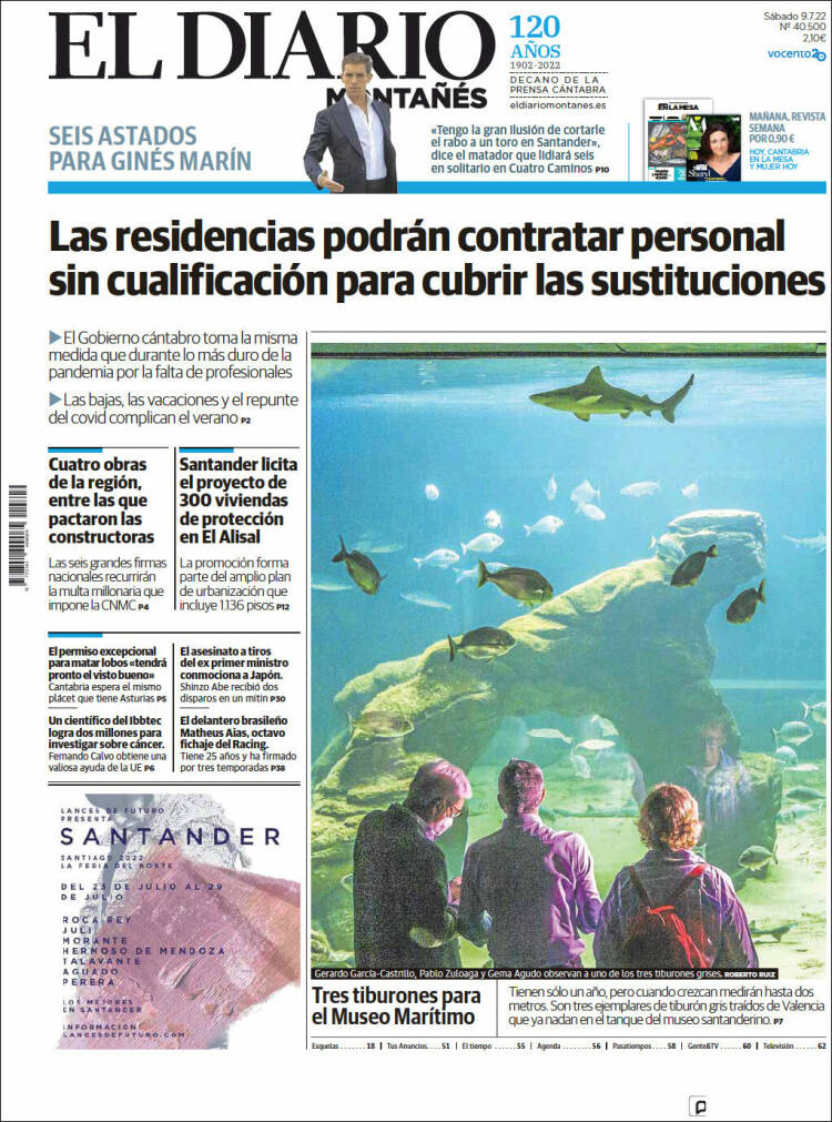 Portada de El Diario Montañés (Spain)