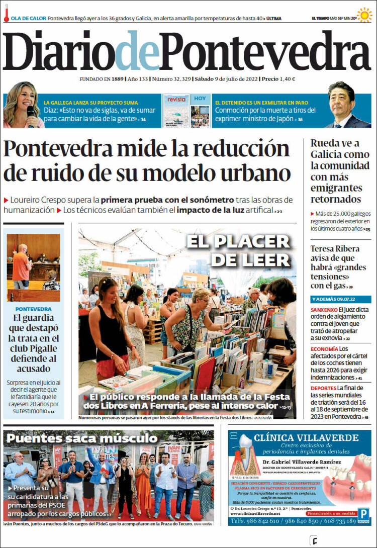 Portada de Diario de Pontevedra (Spain)