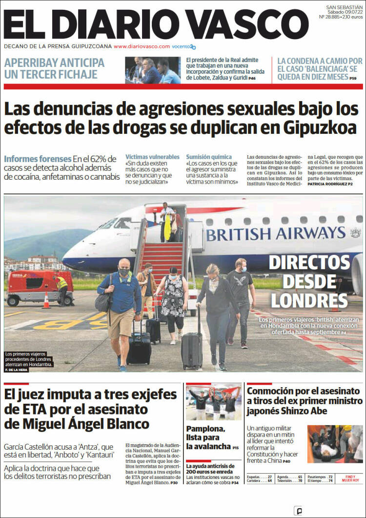 Portada de Diario Vasco (Spain)