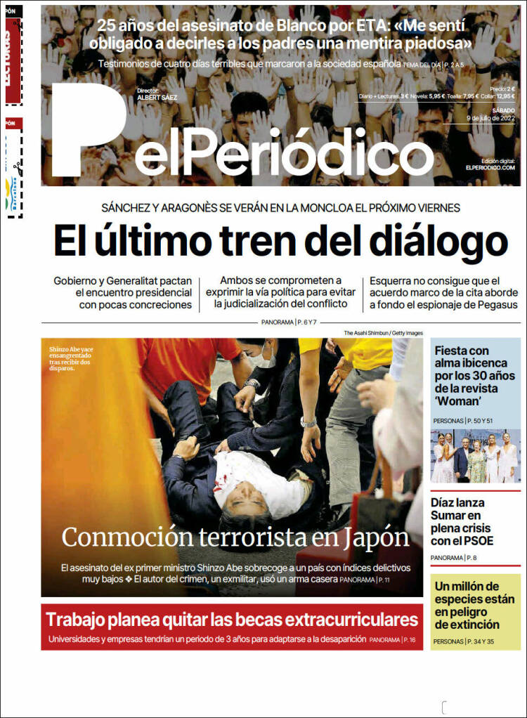 Portada de El Periódico (Spain)