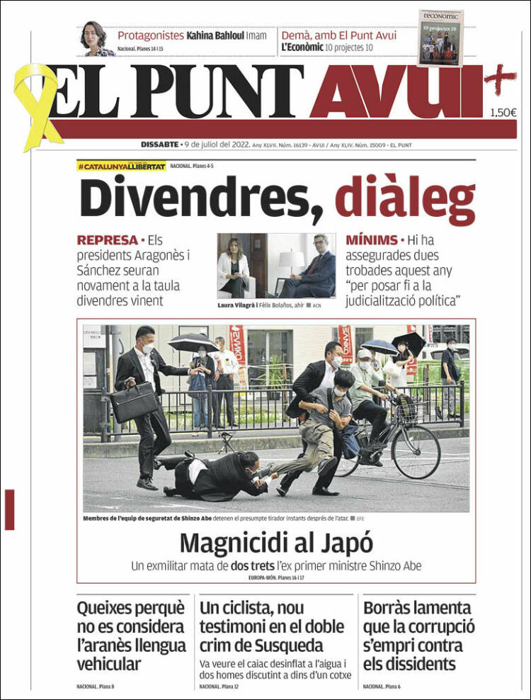 Portada de El Punt Avui (Spain)