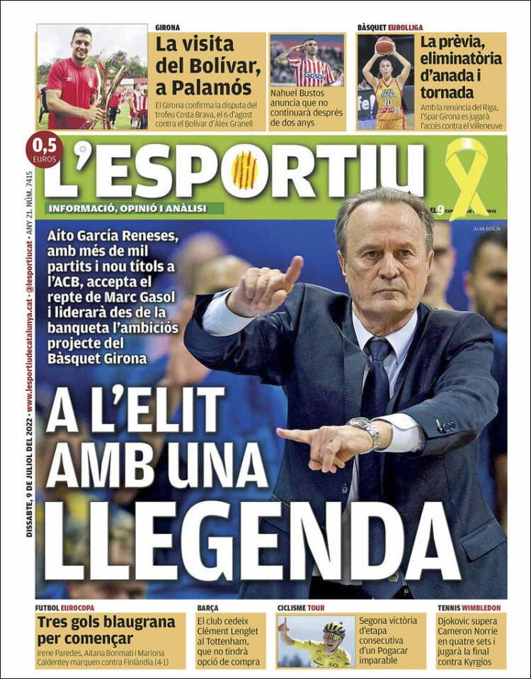 Portada de L'Esportiu : Girona (Spain)