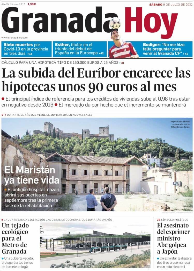 Portada de Granada Hoy (Spain)