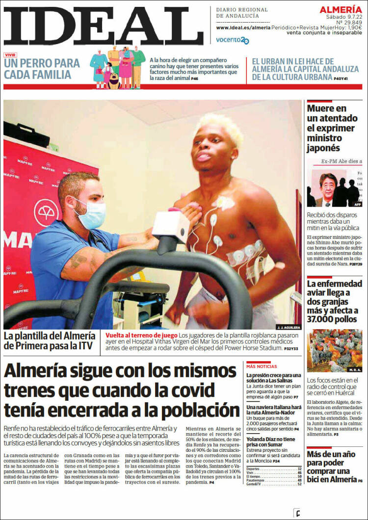 Portada de Ideal Almeria (Spain)