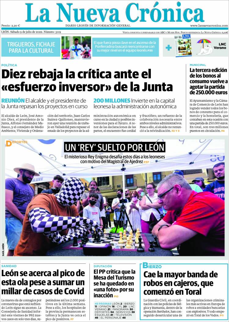 Portada de La Nueva Crónica (España)