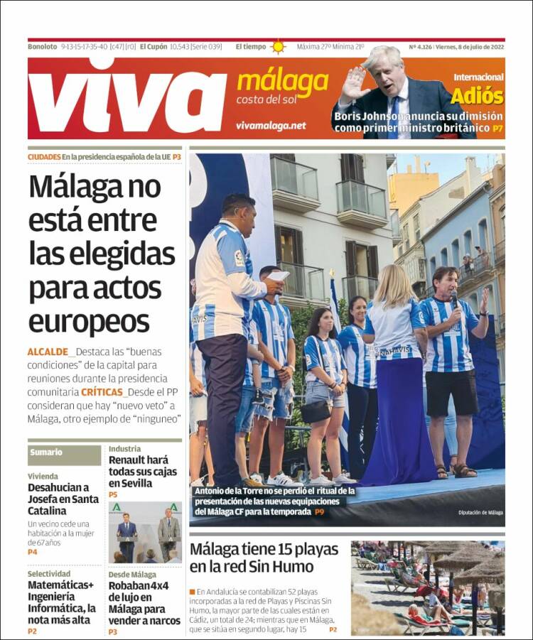 Portada de Viva Málaga (Spain)