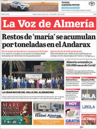 Portada de La Voz de Almería (Spain)