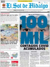 Portada de El Sol de Hidalgo (Mexique)