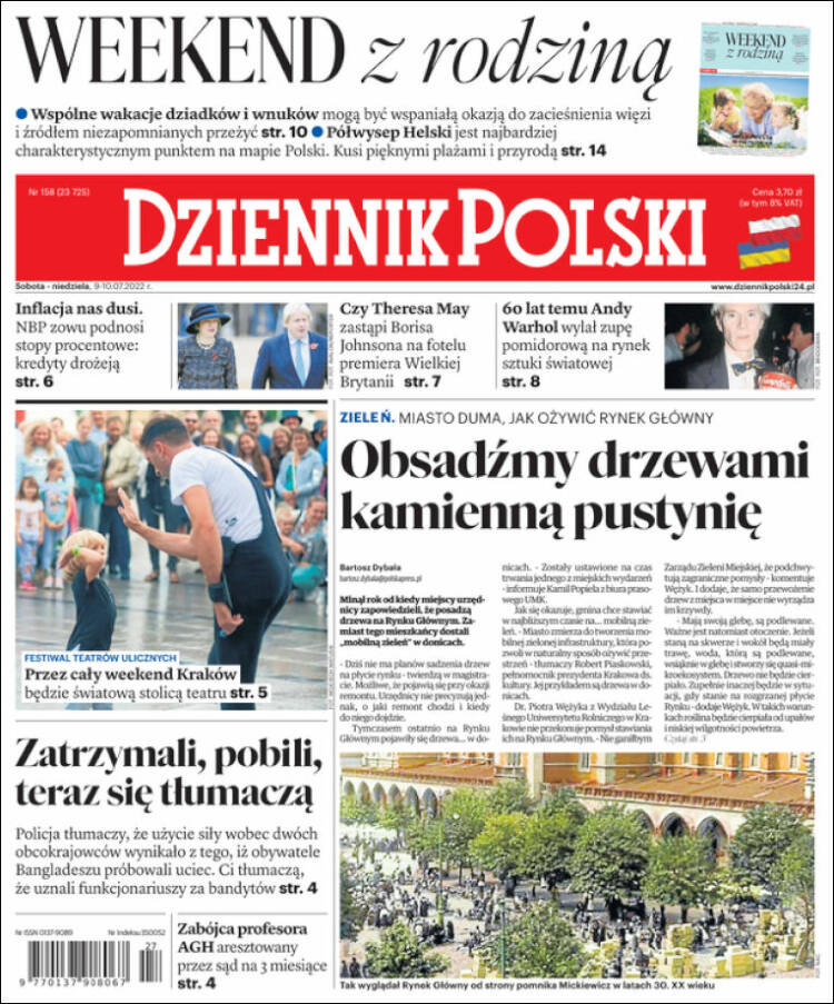 Portada de Dziennik (Pologne)