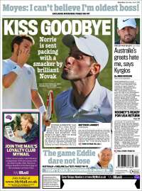 Portada de Daily Mail Sport (Royaume-Uni)