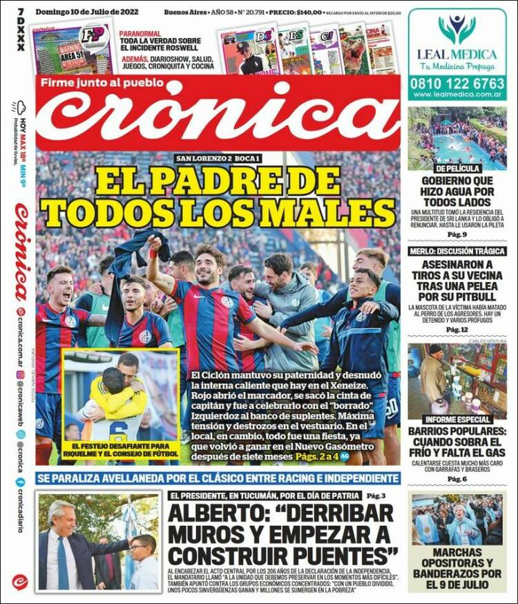 Portada de La Voz del Chaco (Argentina)