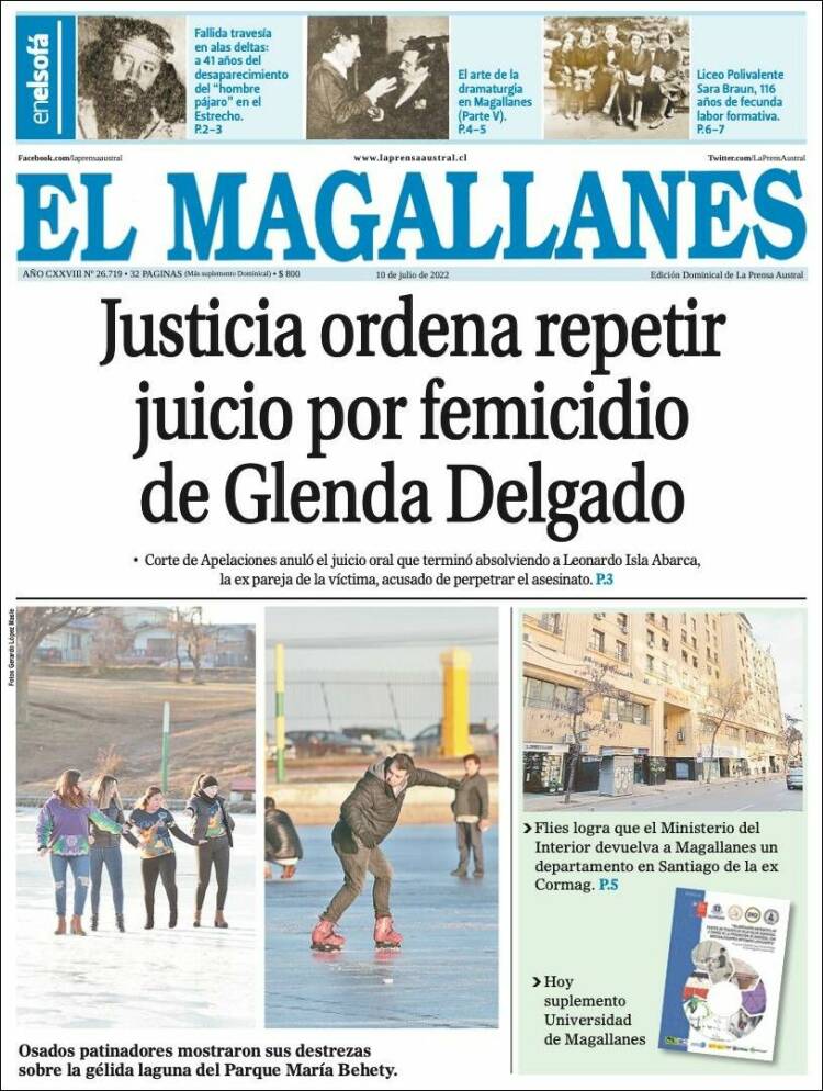 Portada de El Magallanes (Chile)